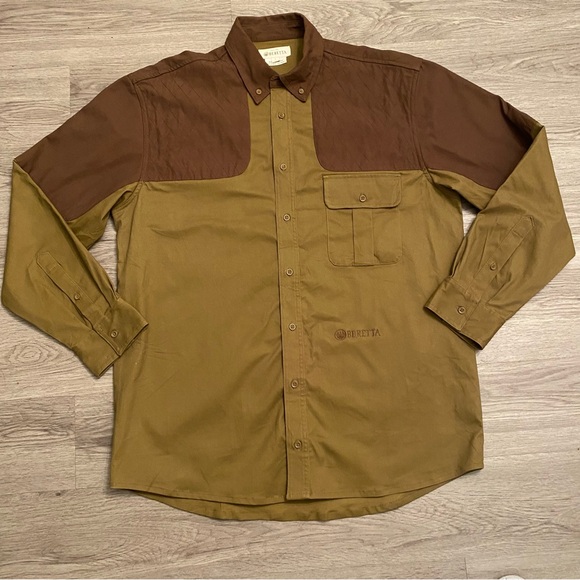 Beretta Men's Button-Up Shirt Long Sleeve Size L - Picture 1 of 13